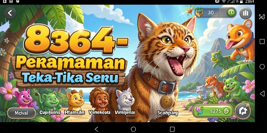 Tangkapan layar gameplay 8364 yang memperlihatkan puzzle menantang.