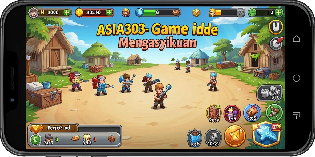 Tampilan gameplay ASIA303 yang menggembirakan dan interaktif.