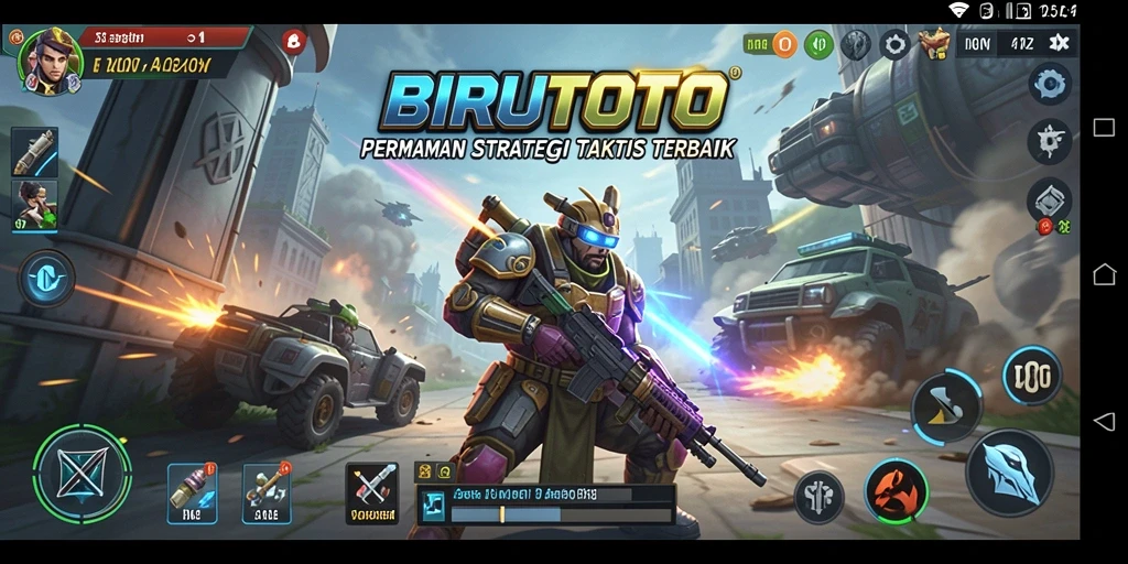 Tampilan gameplay BIRUTOTO dengan strategi yang mendebarkan.