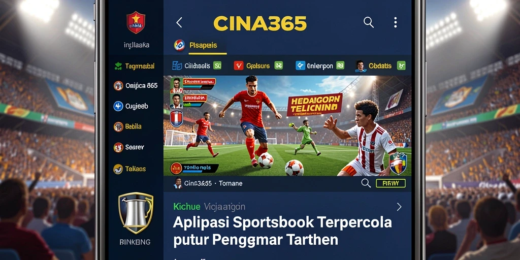 Screenshot utama CINA365 menampilkan antarmuka taruhan yang menarik.