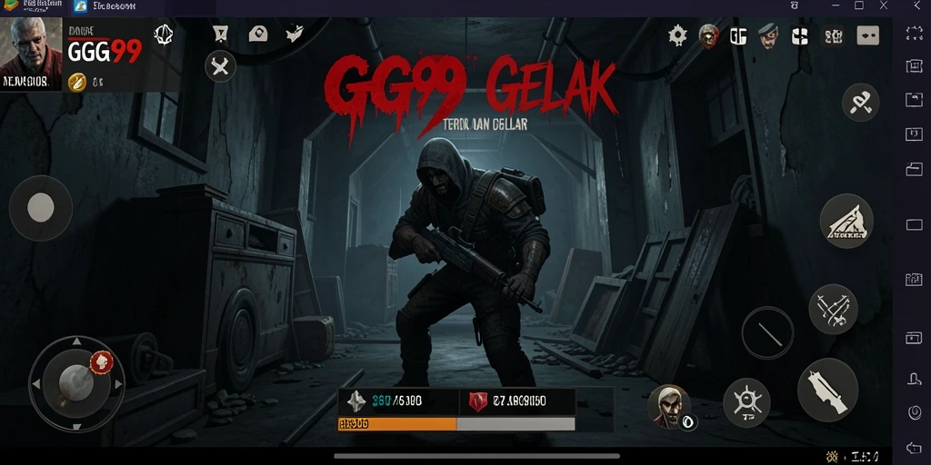 Gameplay GG99 yang mendebarkan dengan banyak elemen horor.