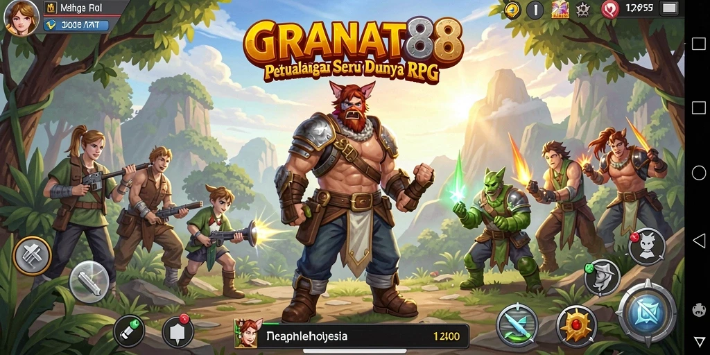 Tampilan aksi gameplay seru dalam GRANAT88 yang mendebarkan.