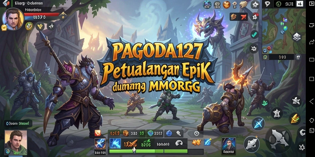 Tampilan gameplay PAGODA127 yang seru dan penuh aksi dalam MMORPG.