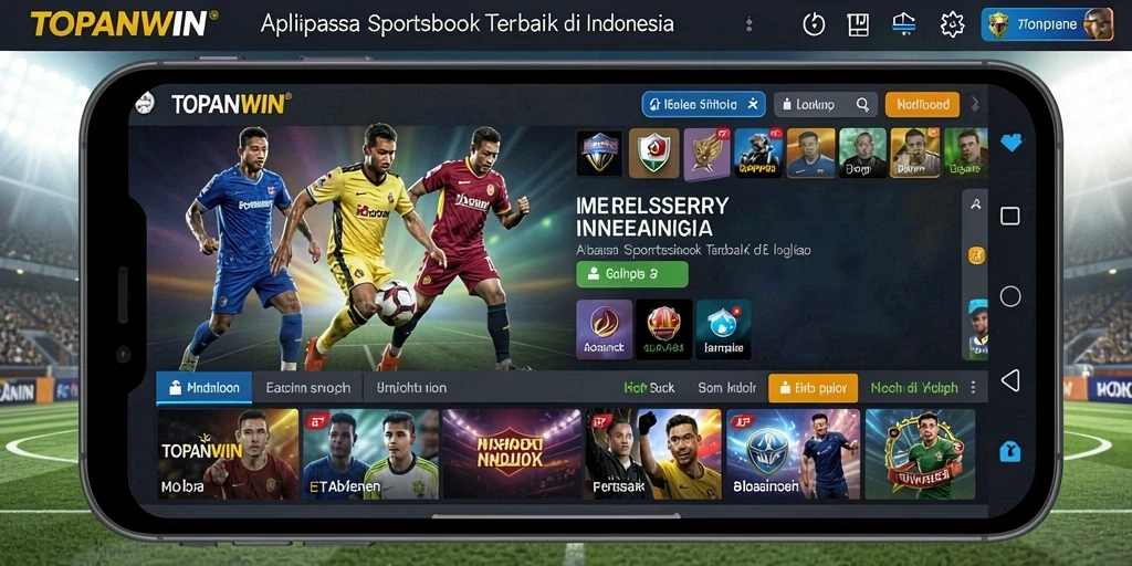 Tampilan gameplay menarik dari aplikasi Sportsbook TOPANWIN.