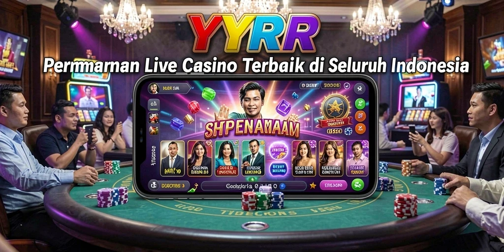 Screenshot YYRR yang menampilkan aksi seru permainan Live Casino.